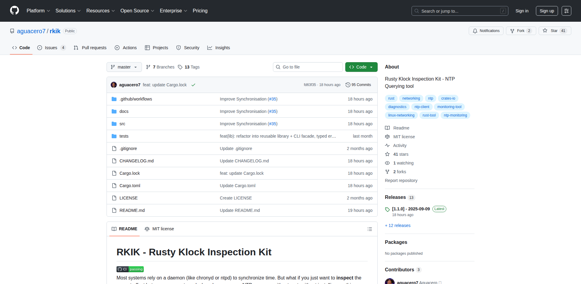 rkik: 堅牢なRust製NTP診断ツール