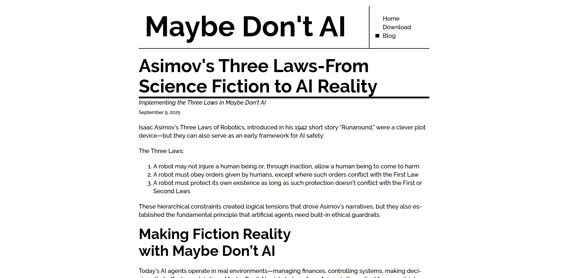 Asimov's Laws AI Gateway