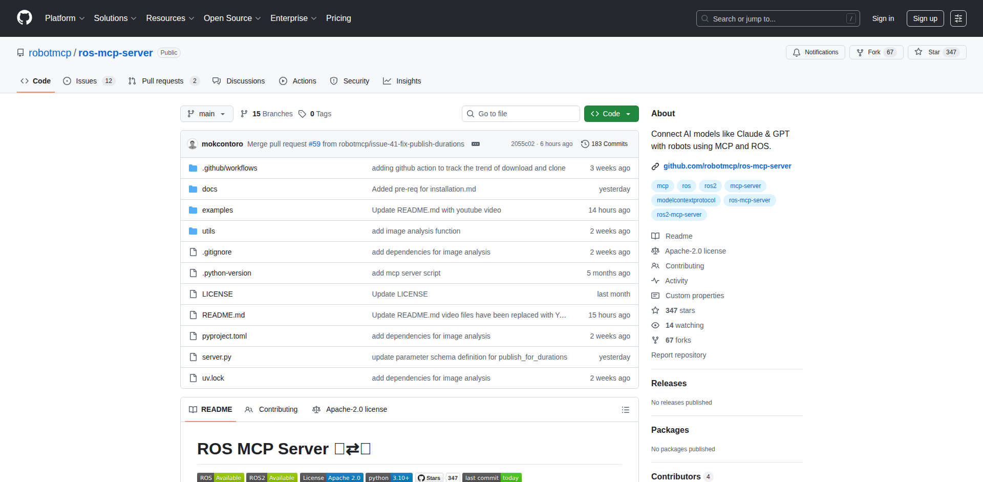 Robot MCP Server: LLM与ROS机器人的自然语言桥梁
