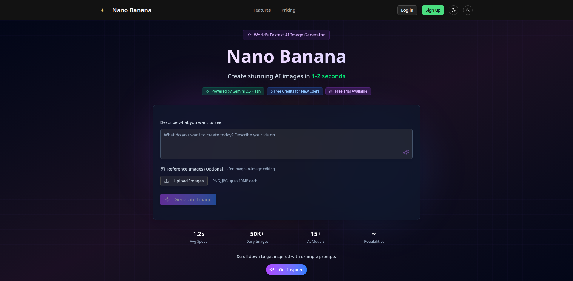 Nano Banana: 闪电AI图像生成器