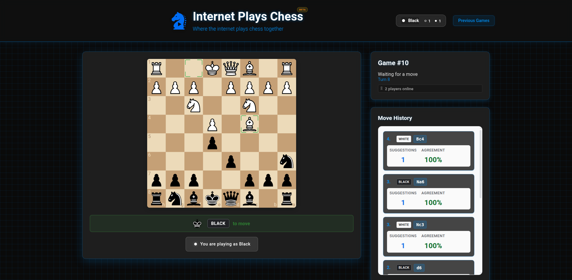 万网弈棋：互联网共识下棋