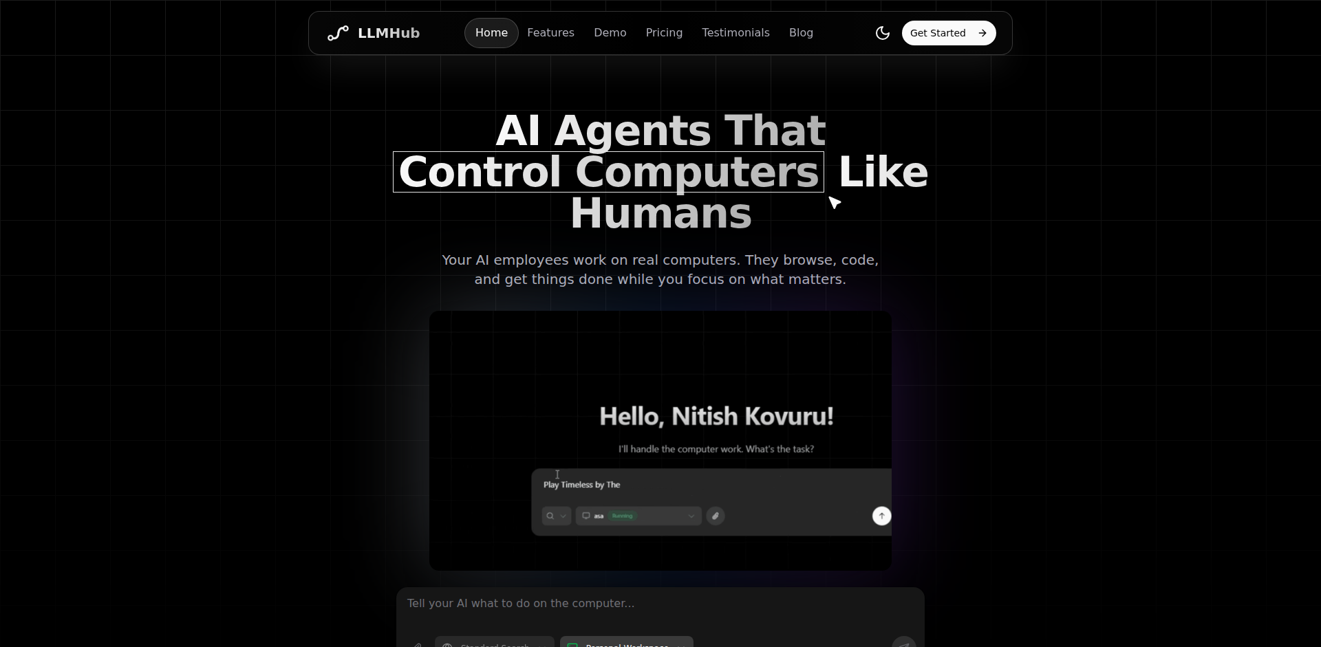 llmhub.dev: 虚拟机的AI代理管家