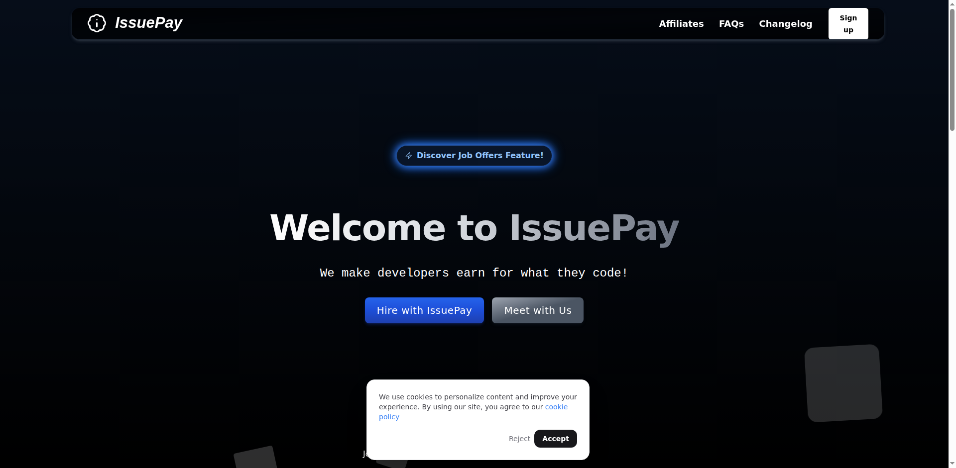 IssuePay GitHub CV