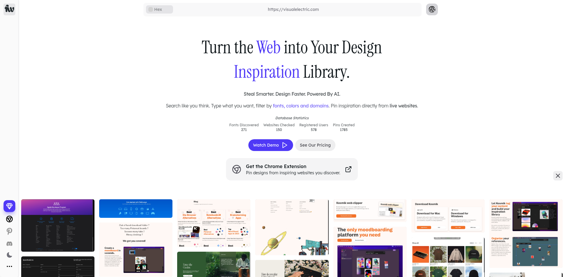 Font of Web: WebデザインのインスピレーションをAIで探求する