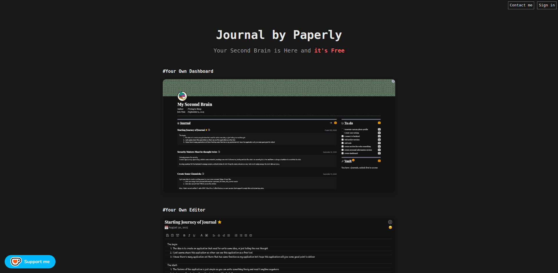Paperly: 感情を記録し、思考を整理するミニマルジャーナル
