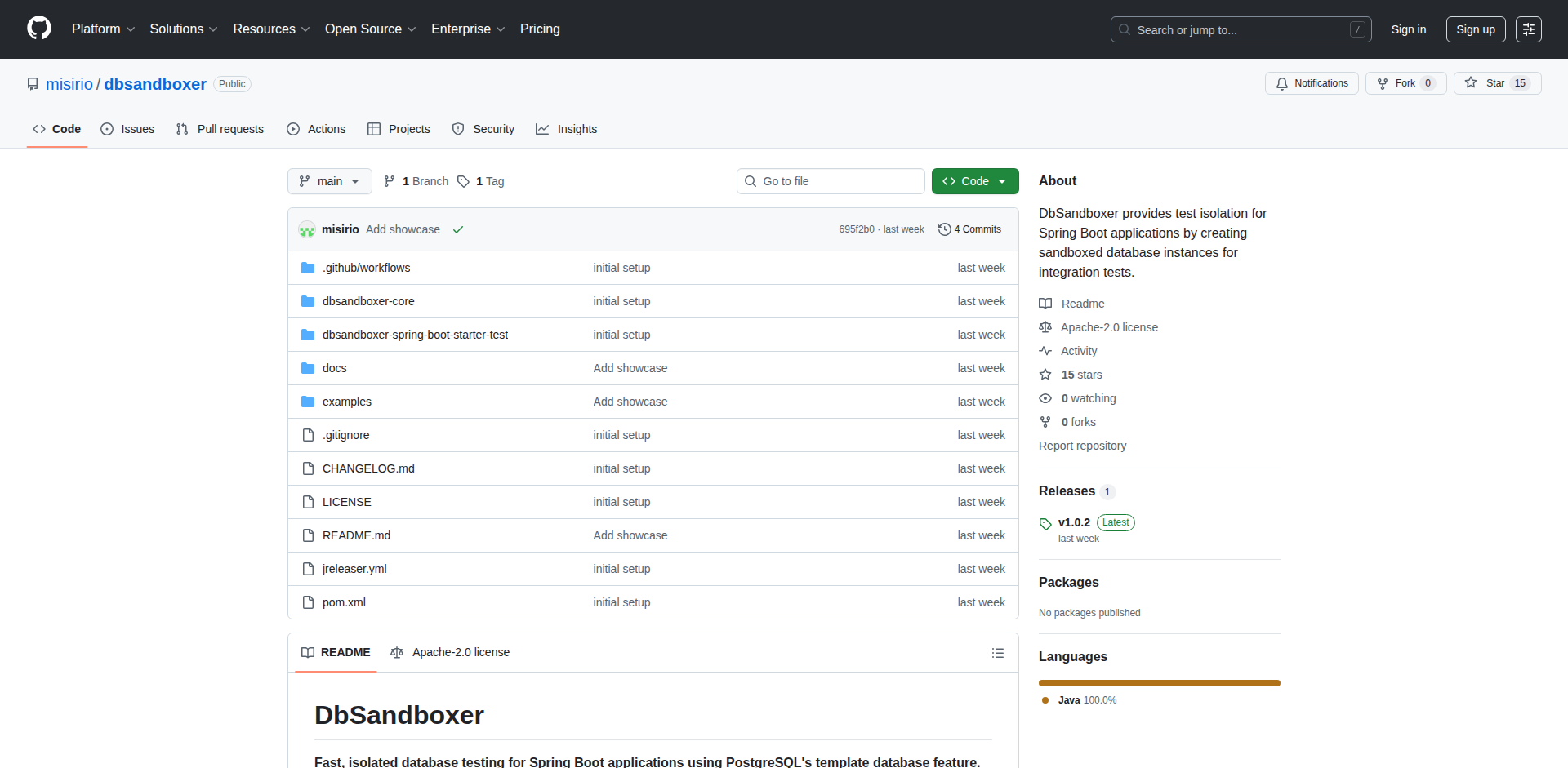 DB Sandboxer: Spring Boot 統合テスト用高速・独立PostgreSQL