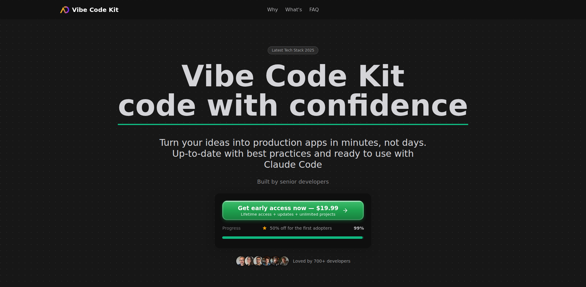 Vibe Code Kit: Vue.js 生産準備済みスタートキット＆AI連携