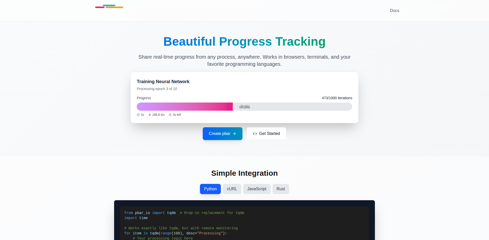 pbar.io – 分散型プログレスバー
