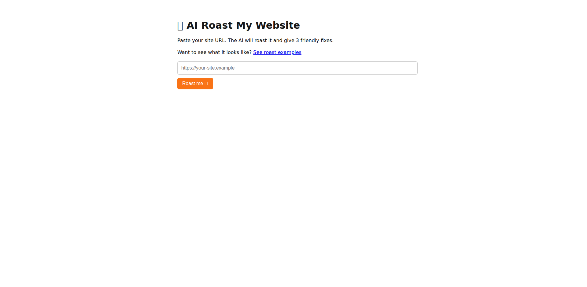 AIウェブサイト roast ＆ 改善提案ツール