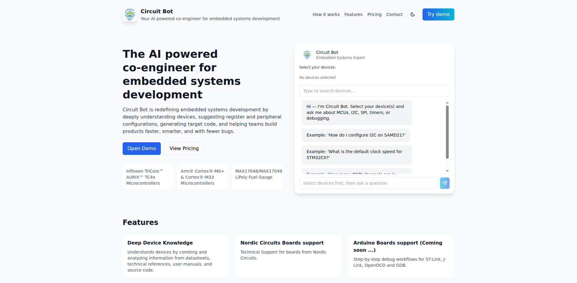Circuit Bot: AI-Powered Embedded Systems Co-Engineer