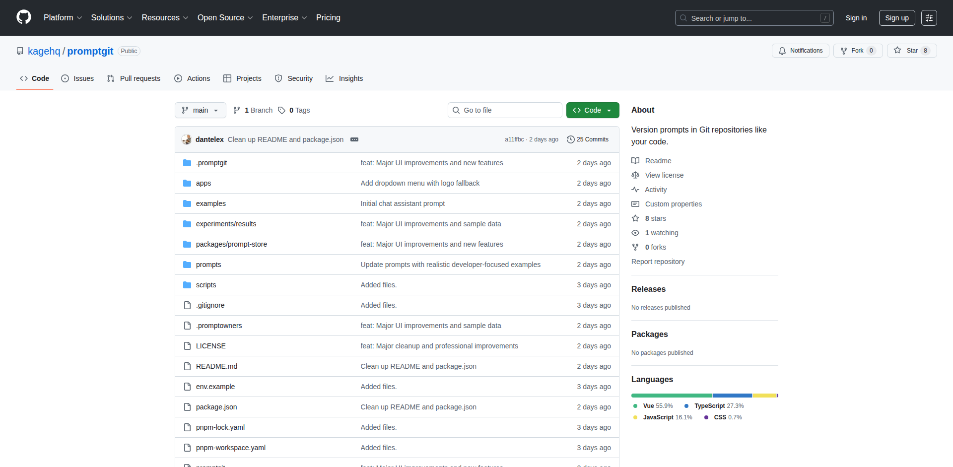 PromptGit: LLM Prompt Version Control