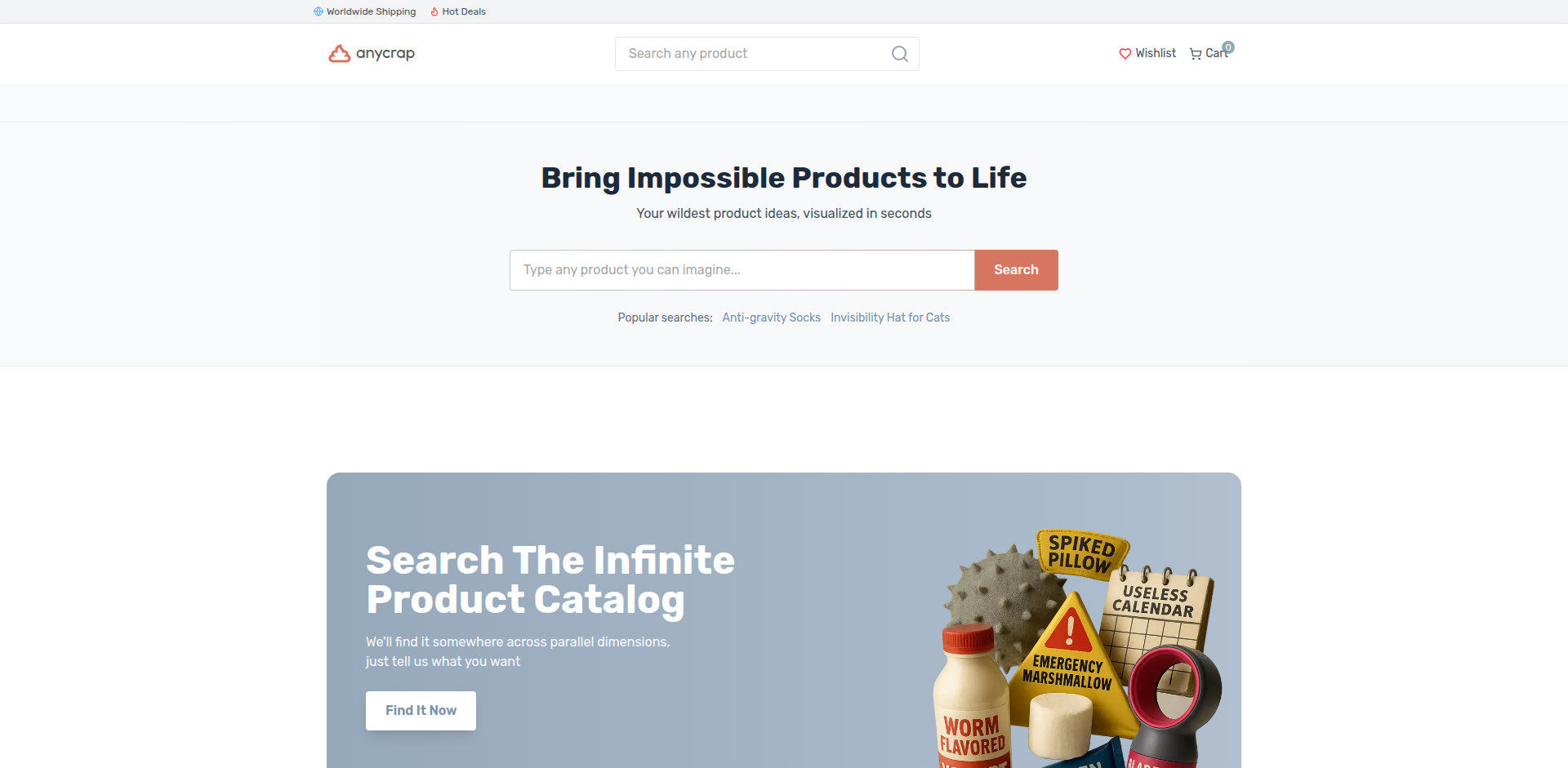 Type2Shop: Generative Product Store