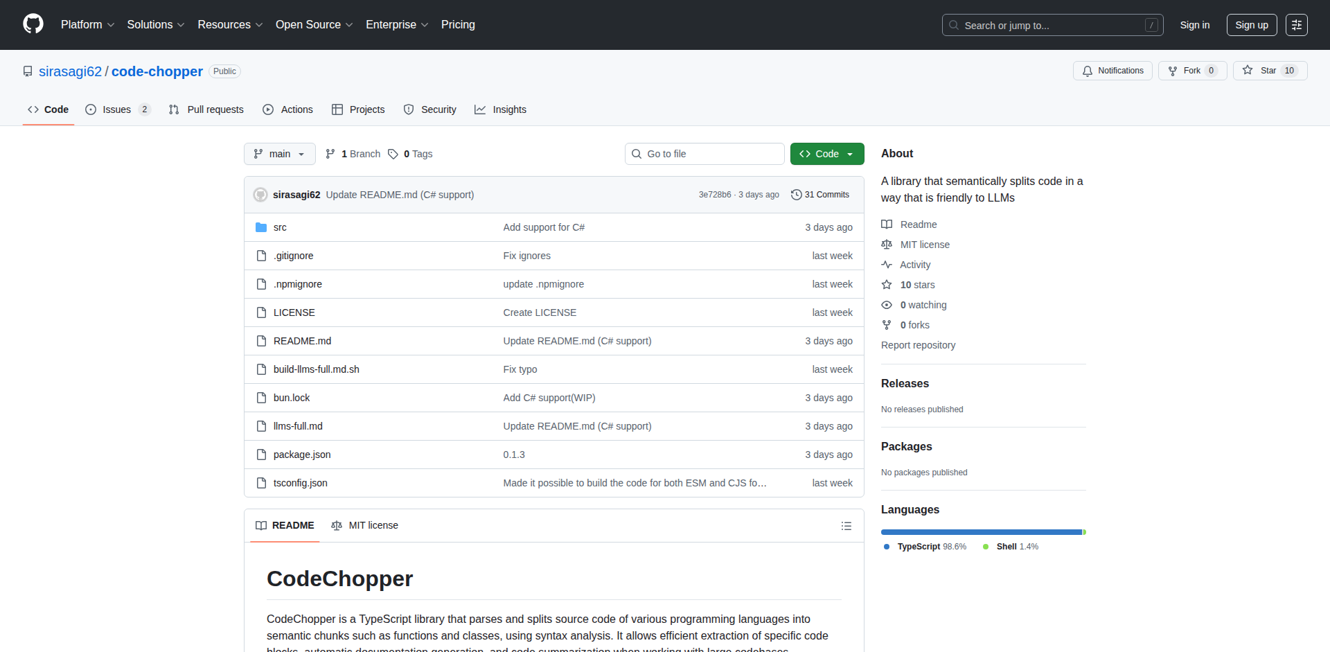 CodeChunker: Tree-sitter Powered Semantic Code Segmentation