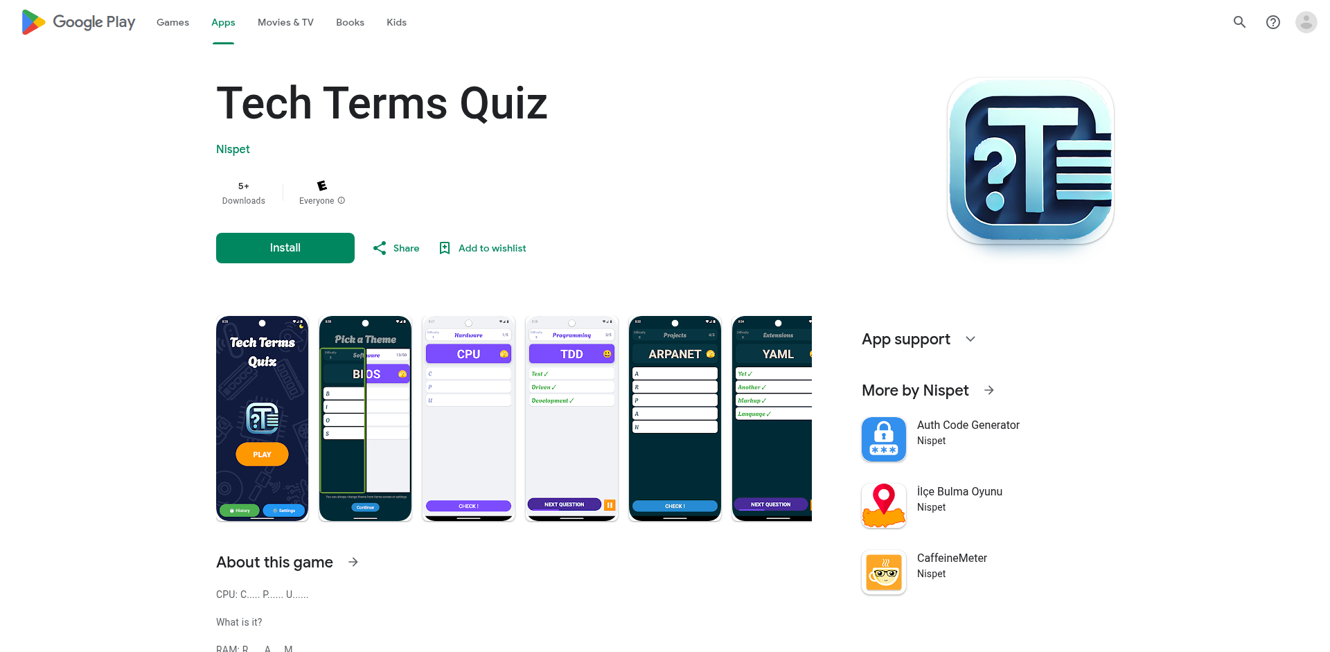 TechTermsQuiz: Android Tech Jargon Challenger