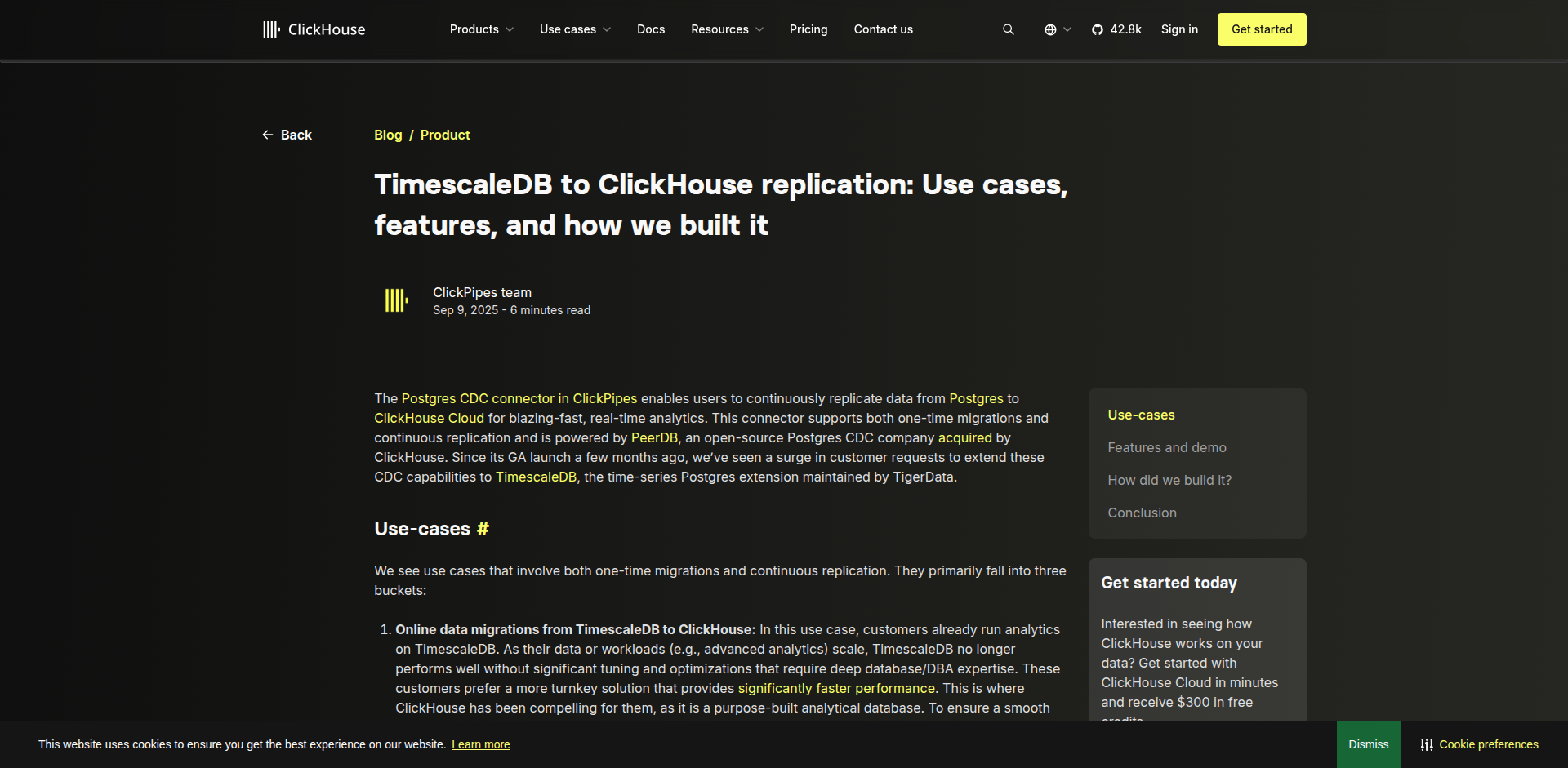 CDC Bridge: TimescaleDB to ClickHouse