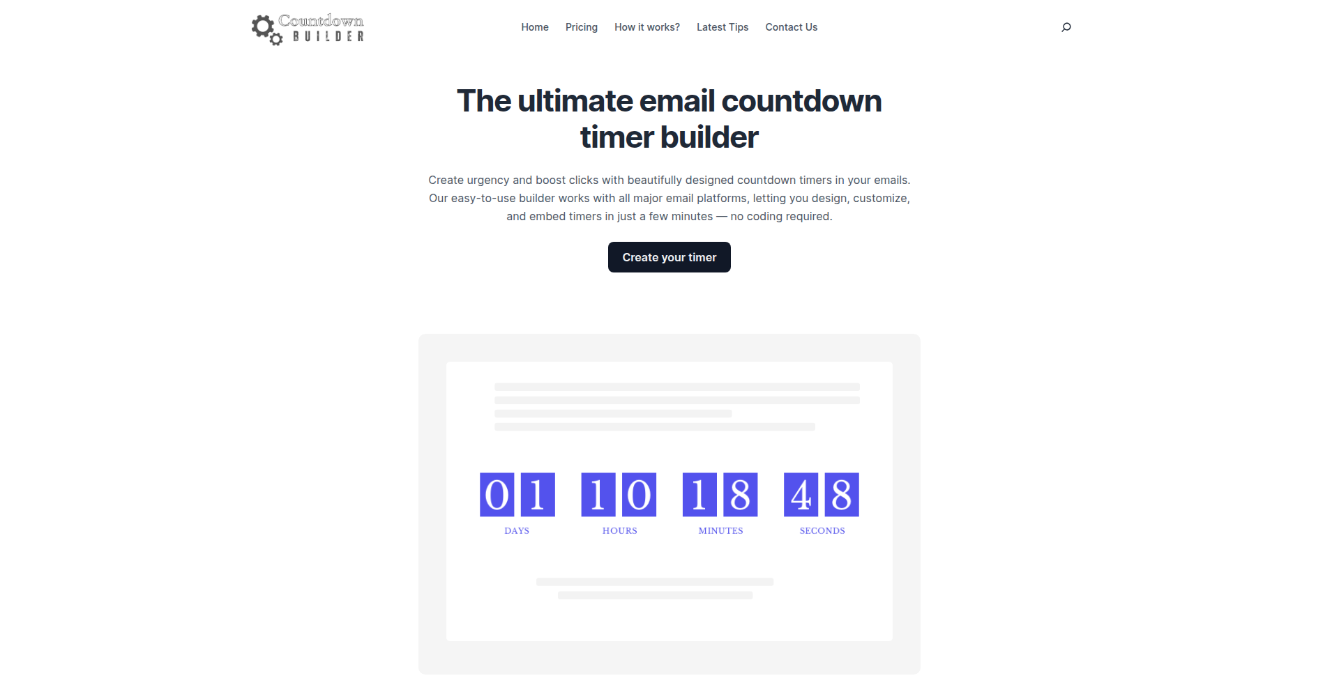 Countdown Builder: 邮件营销倒计时生成器