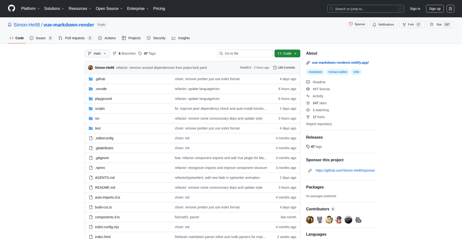 Vue-Markdown-Render: Vue 3 极速客户端 Markdown 渲染器