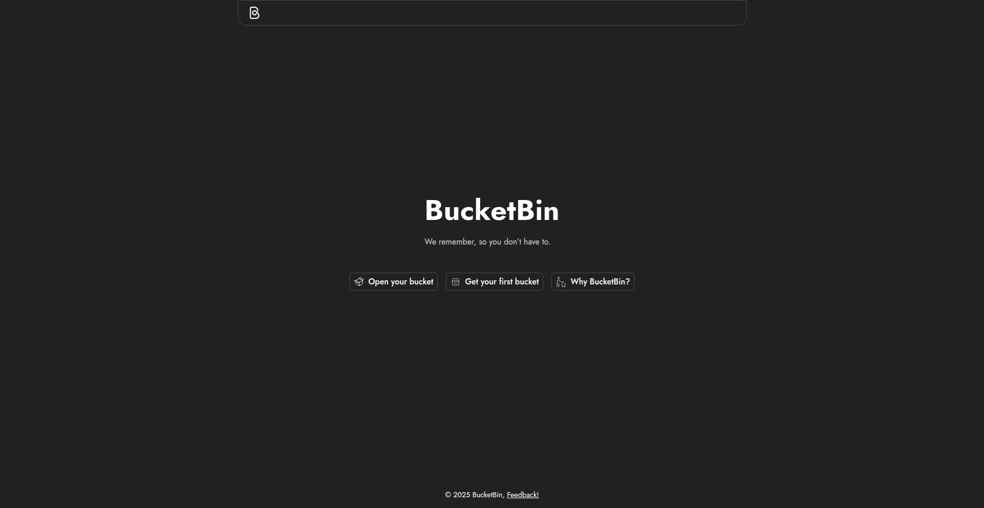 BucketBin: 智能链接收纳站
