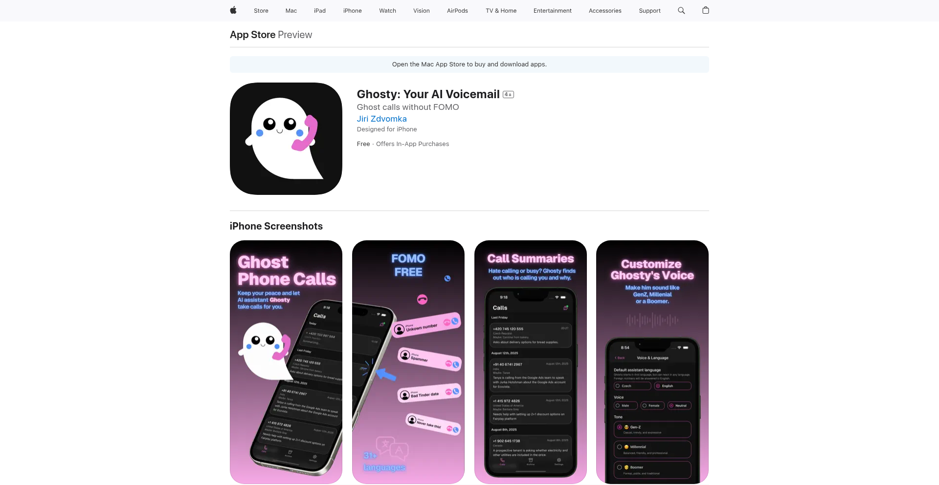Ghosty: 音声応答パーソナライゼーションプラットフォーム
