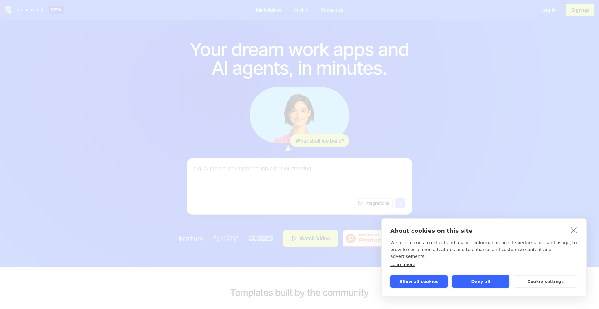 Blocks - AIネイティブ・ノーコード・ワークアプリ構築プラットフォーム