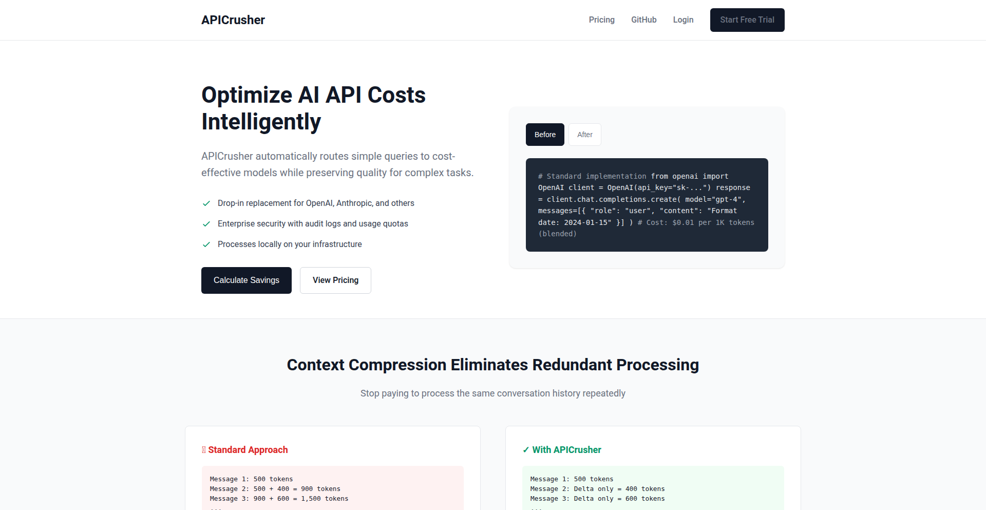 APICrusher: 賢いAPIルーティングによるAIコスト削減