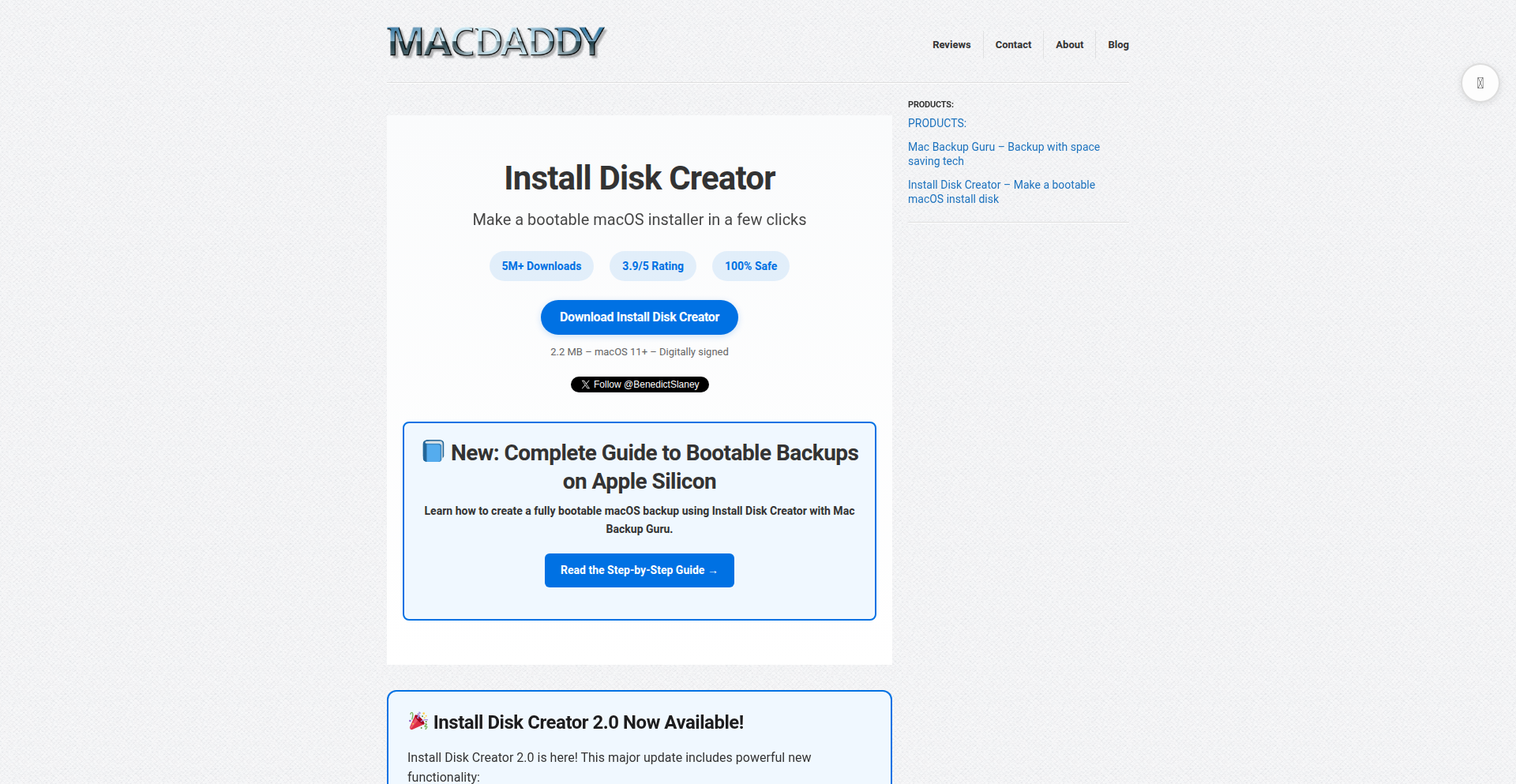 macOSブートUSBインストーラーメーカー