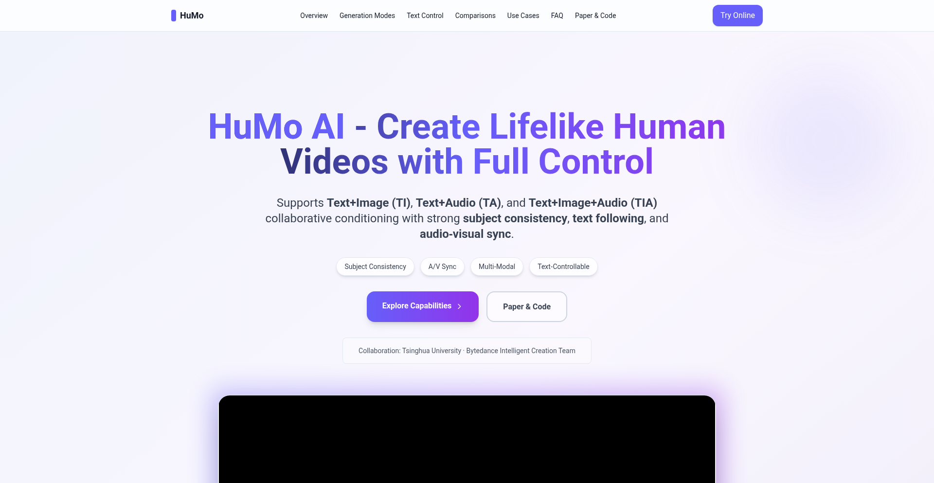 HuMo AI - 人間中心ビデオ生成