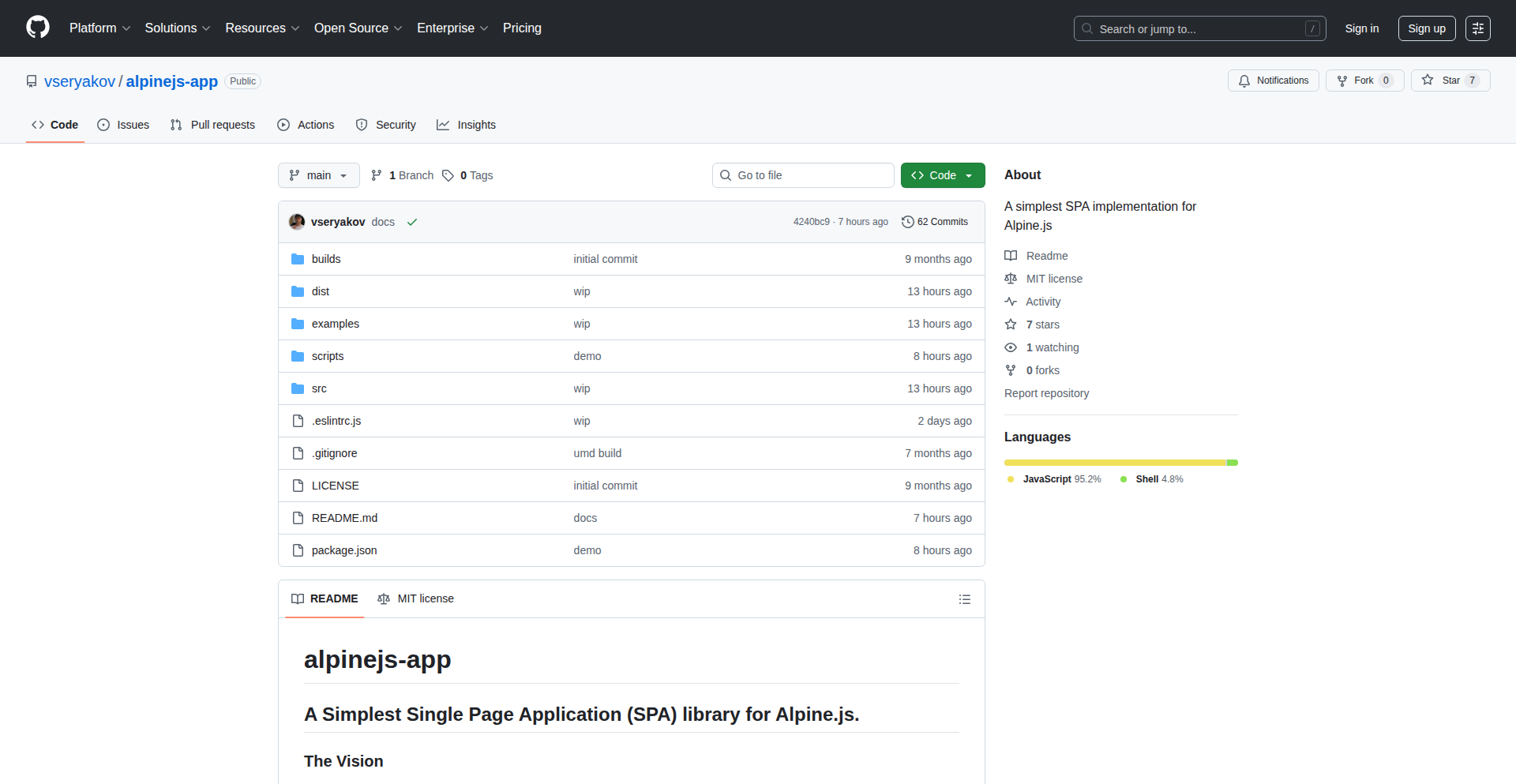 Alpine.js用ミニマリストSPAライブラリ