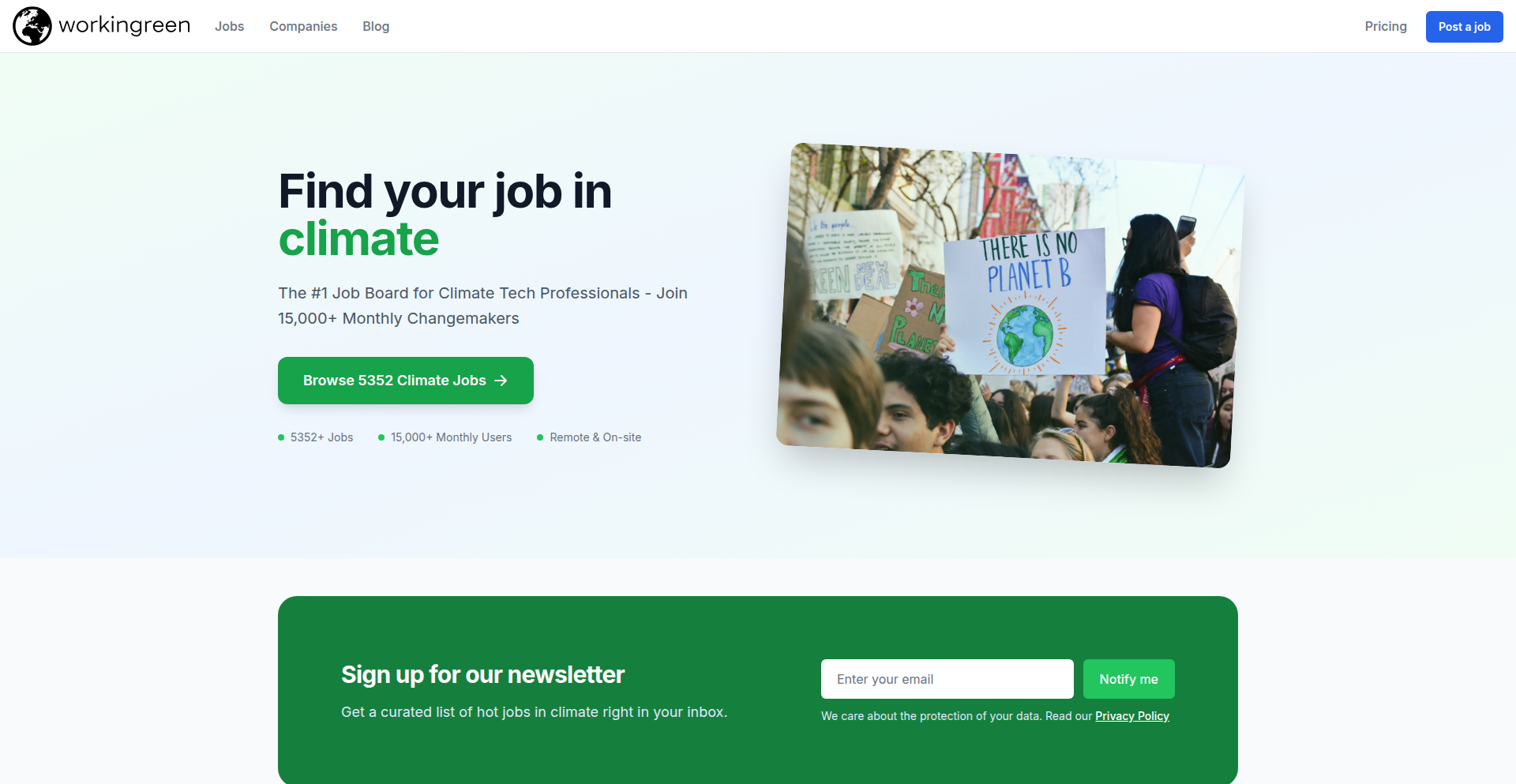 GreenJobs.tech 绿色科技招聘平台