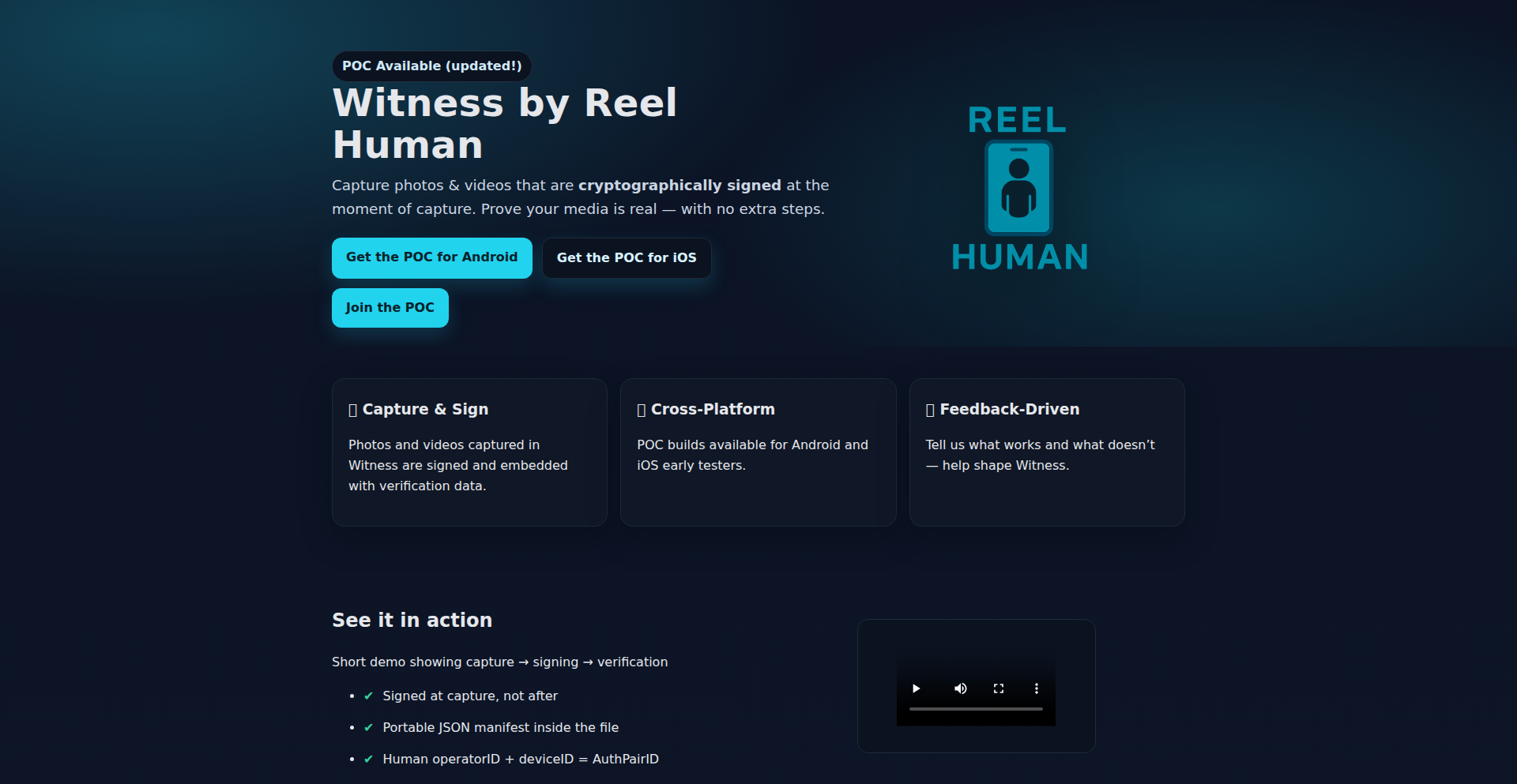 Witness by Reel Human: 确真数字足迹