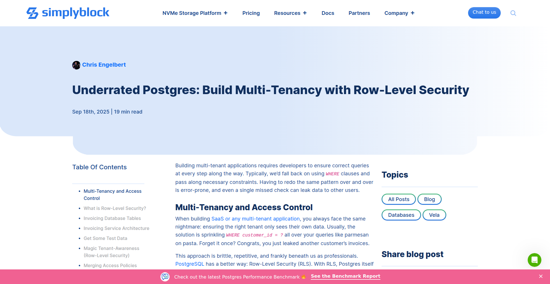 PostgreSQL RLSによるマルチテナンシー実装例