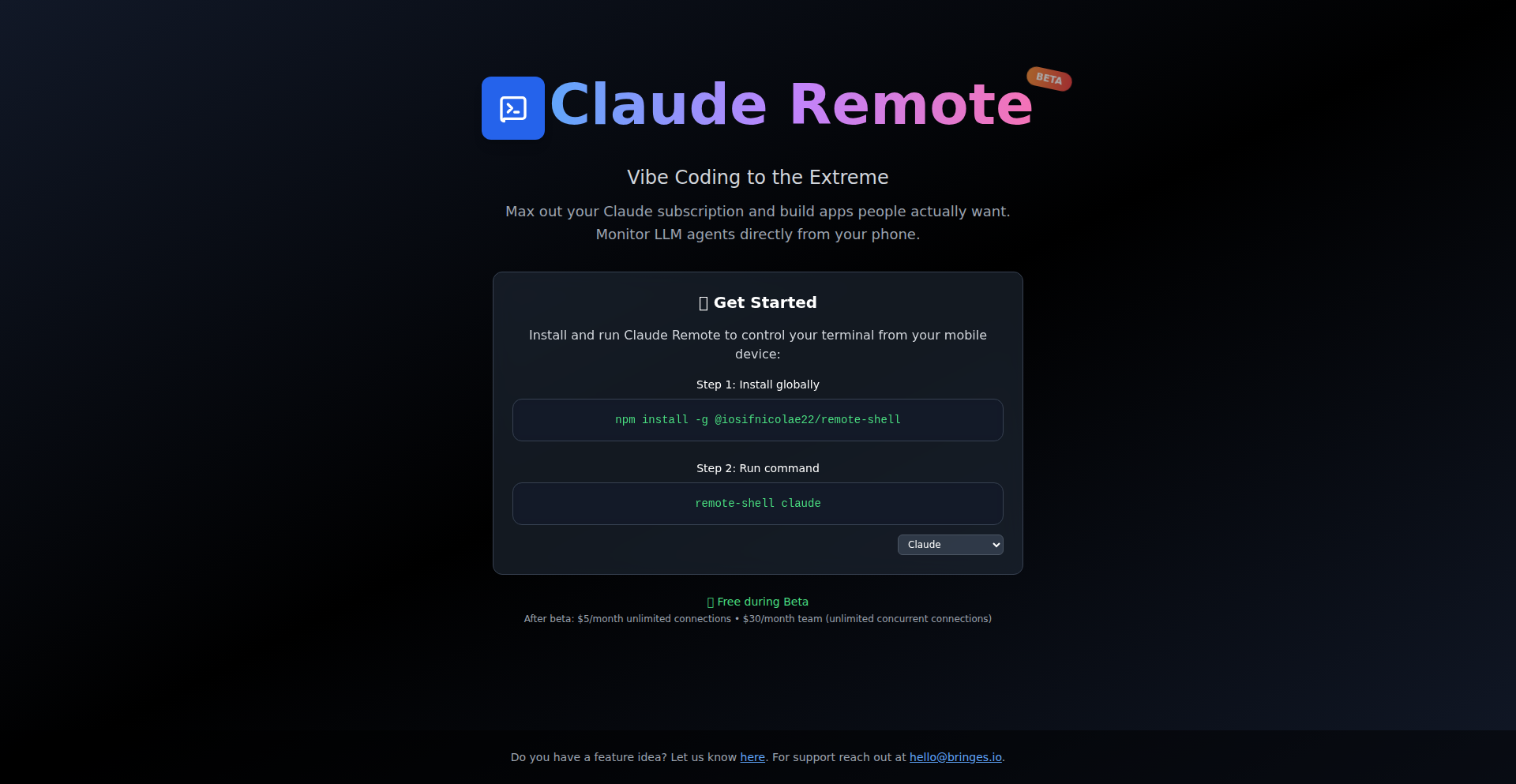Remote Shell - 究極のモバイルコーディング体験