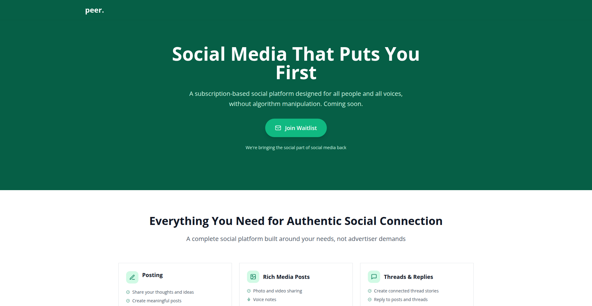 ConnectSphere:  autenticidad social media platform