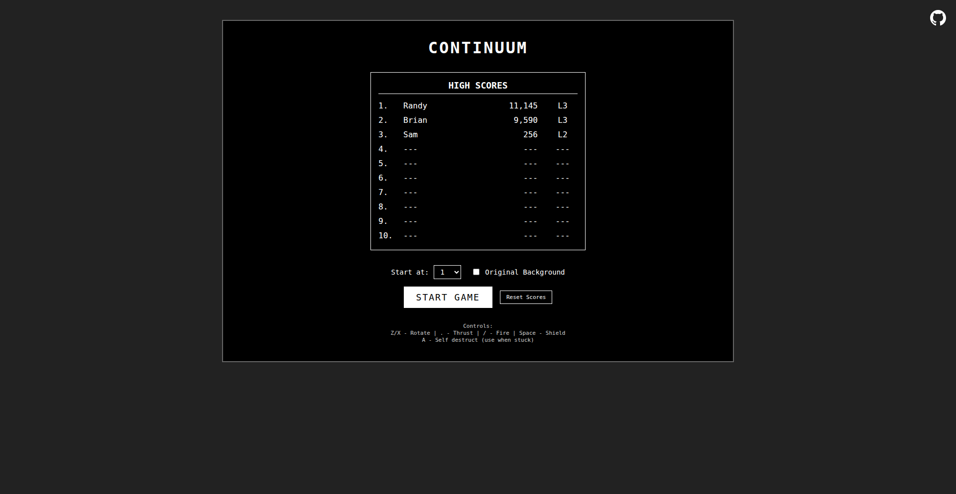 Continuum Game (68k Mac) JavaScript Port