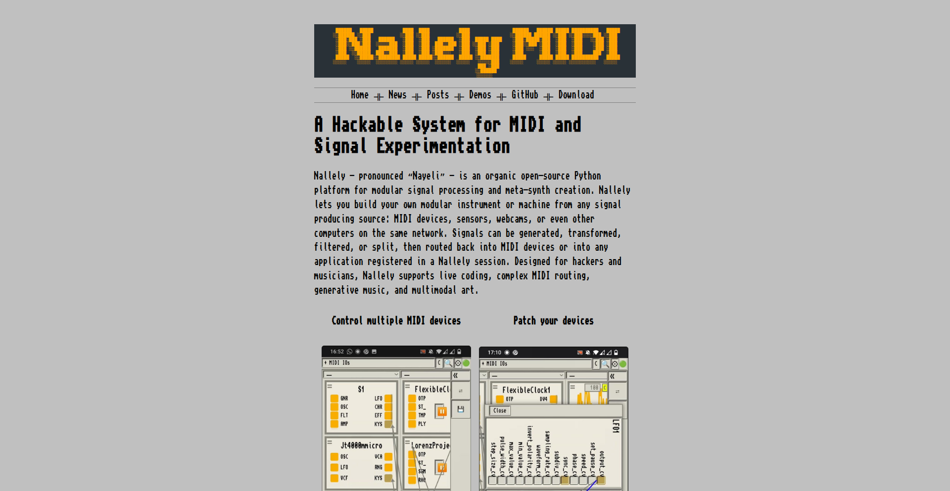 Nallely: シグナル処理とMIDIを繋ぐ、Python製ニューロンシステム