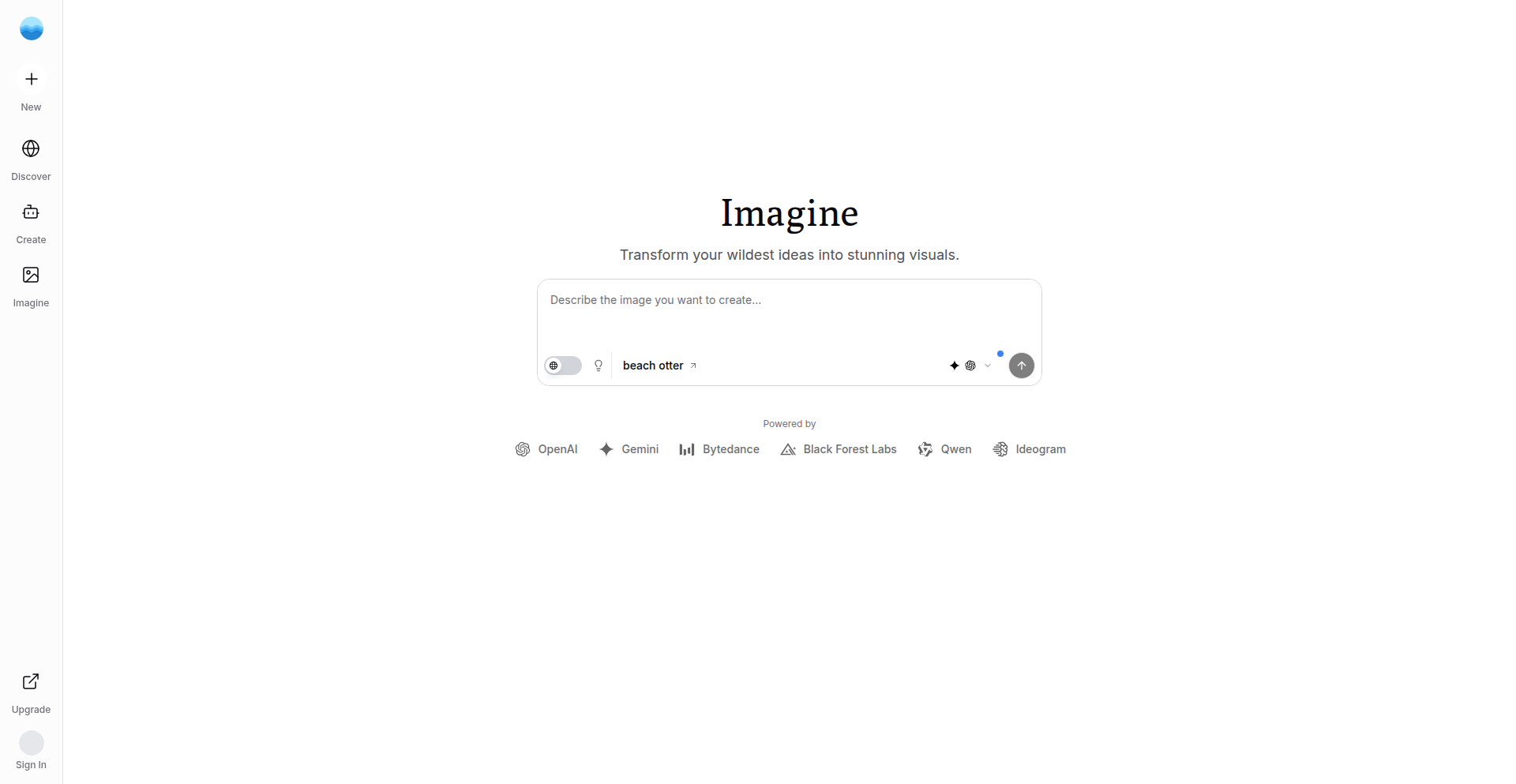 Imagine: 多模型跨平台图像对比生成器