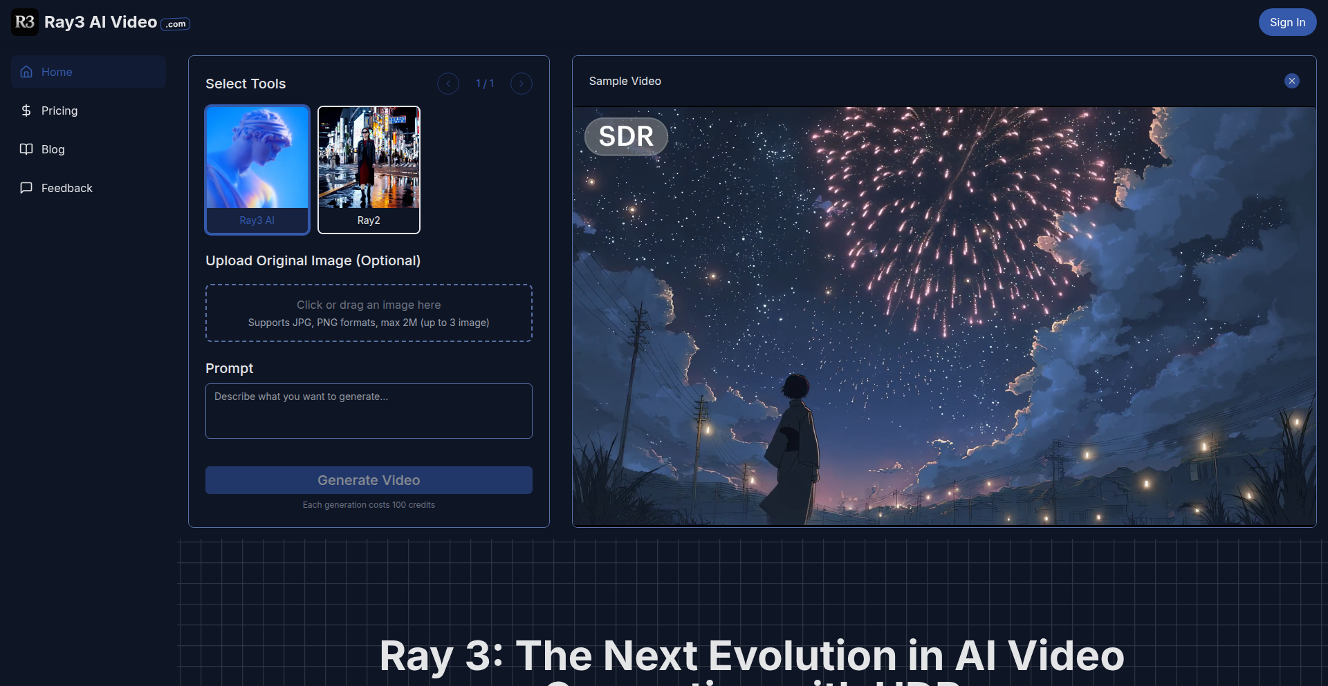 Ray3 智能视频生成引擎