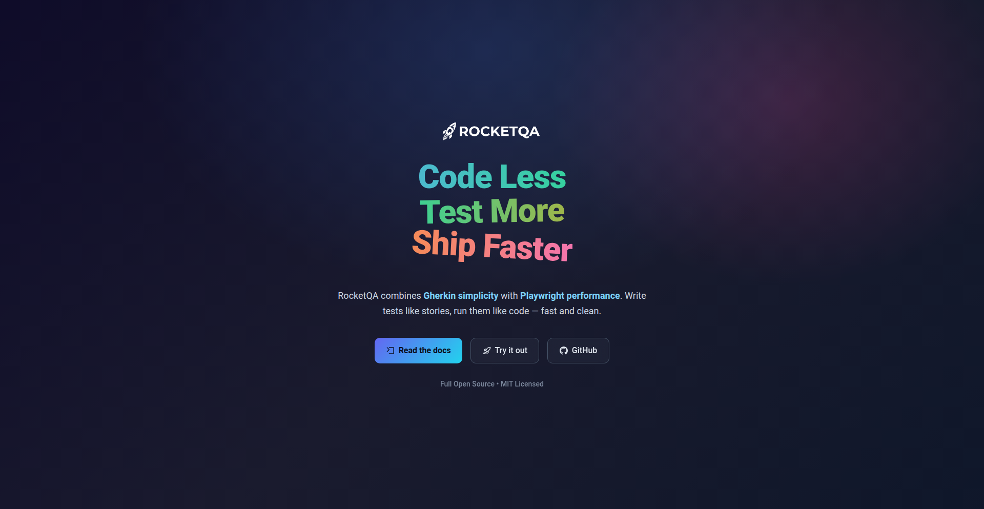 RocketQA - 自然语言驱动的自动化测试框架