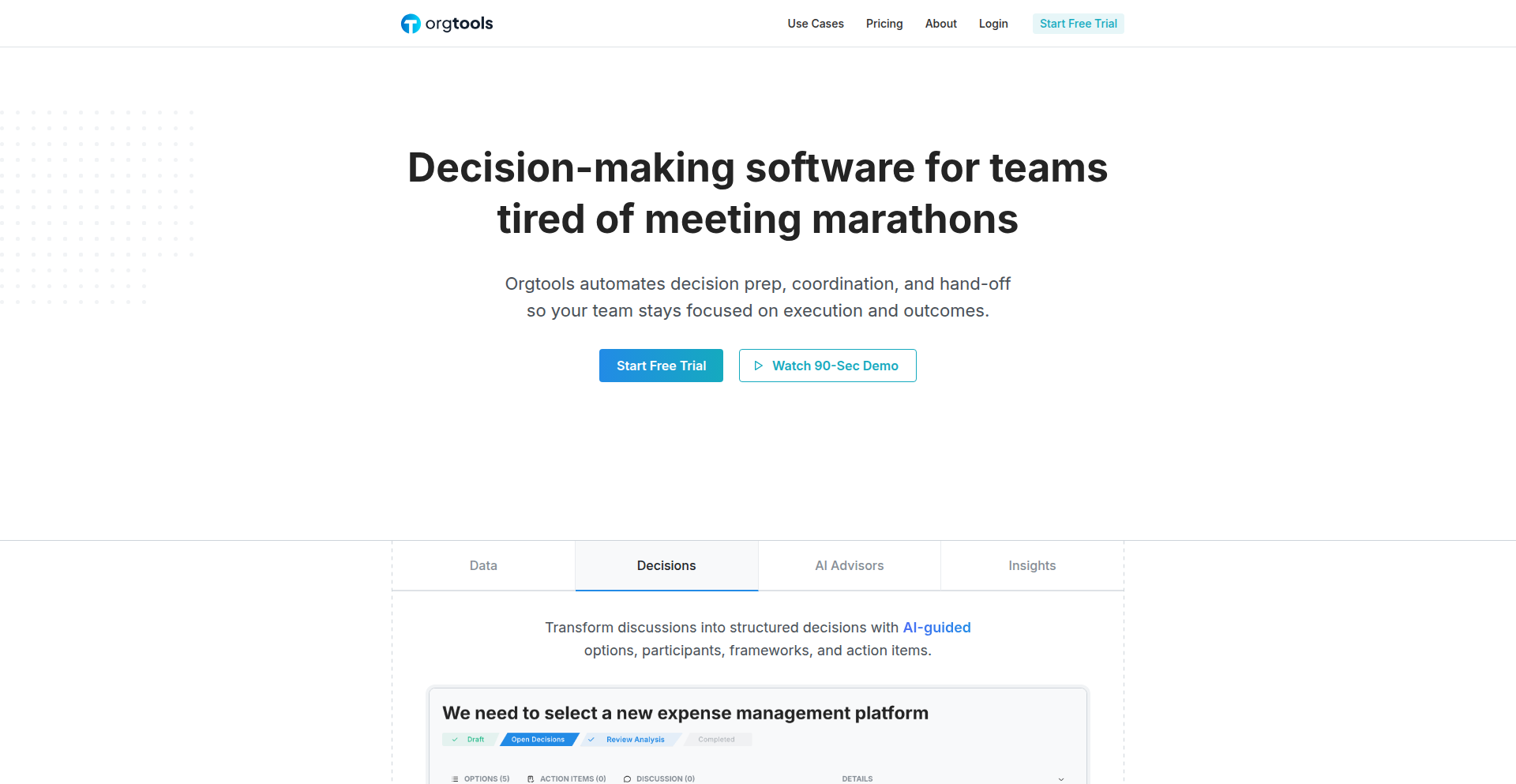 Orgtools: 赋能规模化公司的智能决策引擎