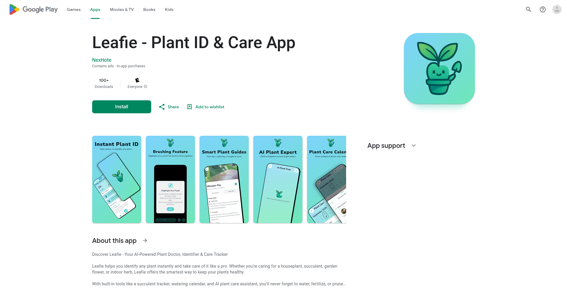 Leafie: AI驱动の植物識別・育成支援アプリ