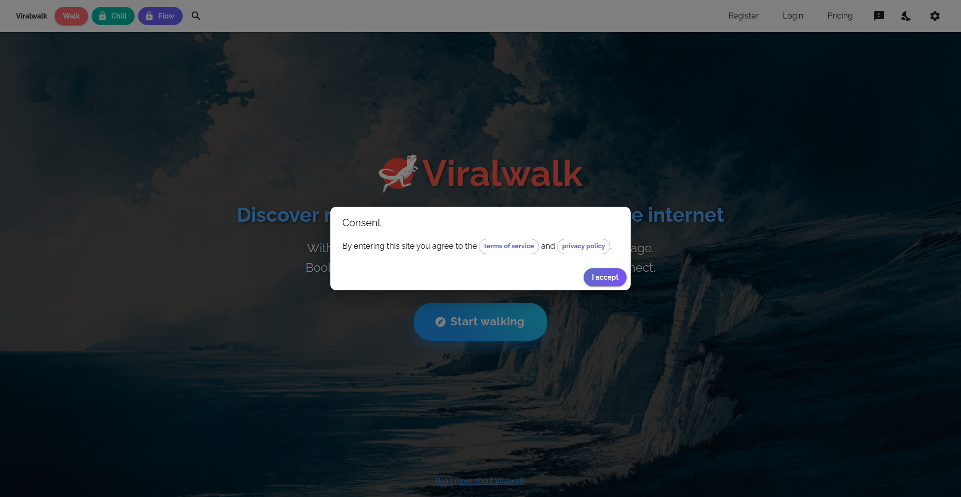 Viralwalk: Serendipitous Web Discovery Engine