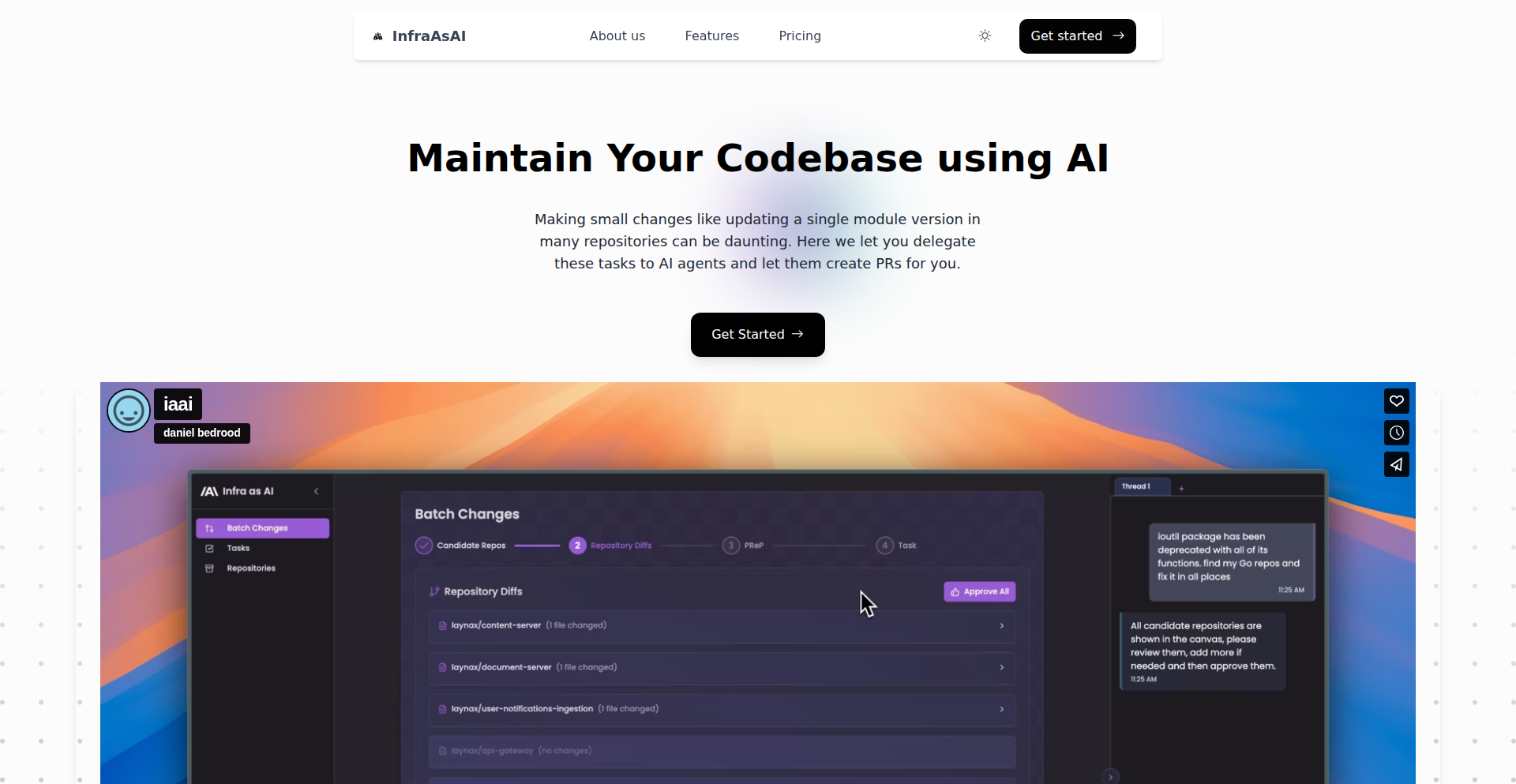 InfraAsAI: Microservice Consistency Orchestrator