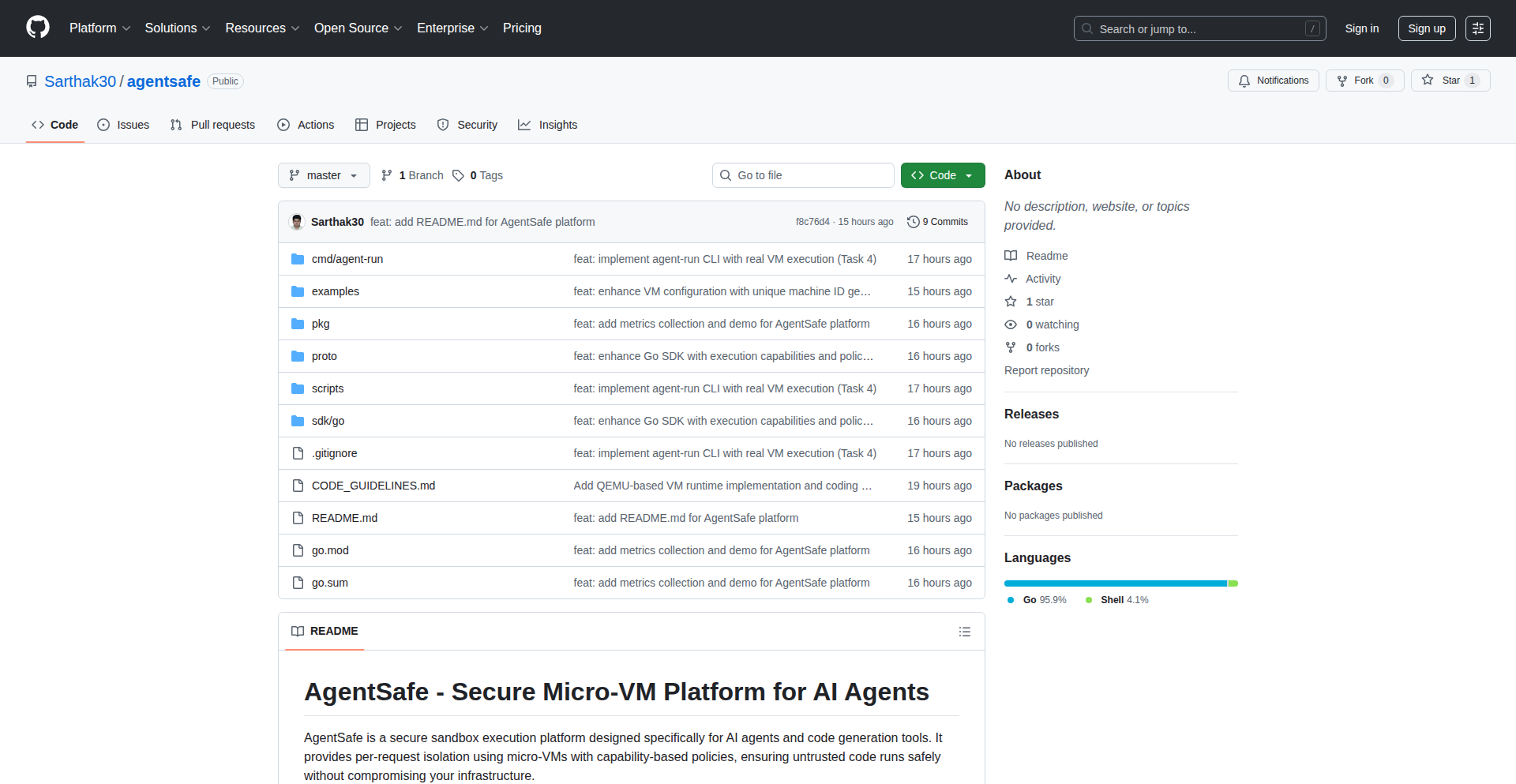 AgentSafe: AI Agent Micro-VM Sandbox