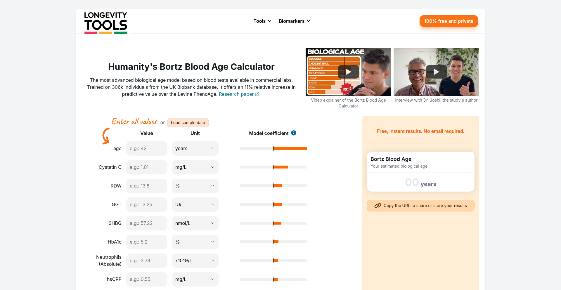 BioAge-Lab: Client-Side Biological Age Predictor