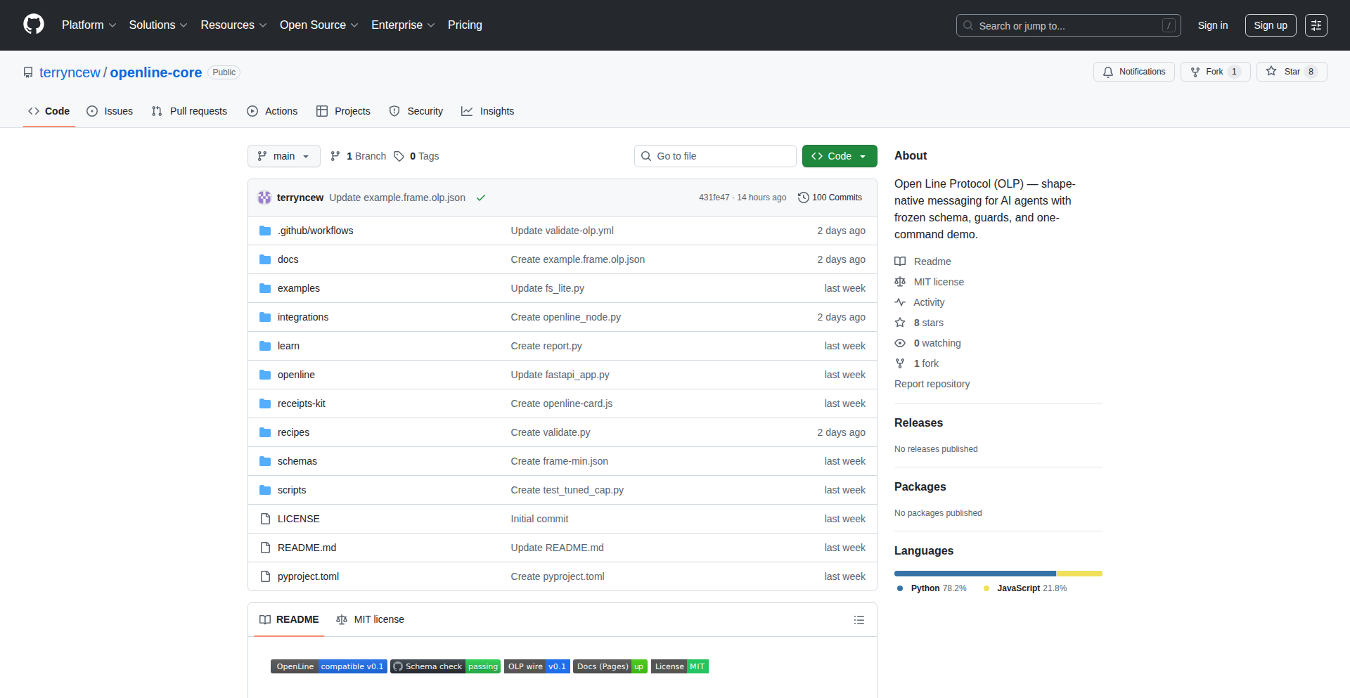 OpenLine: Agentic Receipt Layer