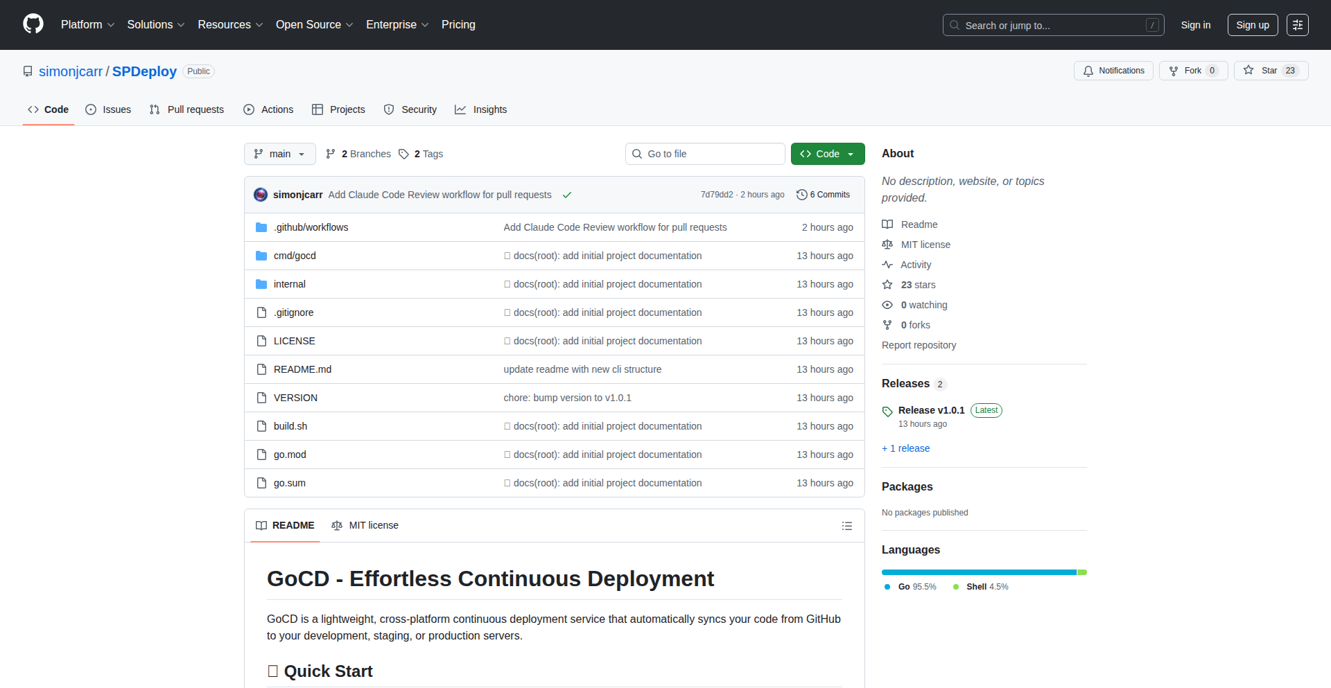 Gocd: Laptop-Native Deployer