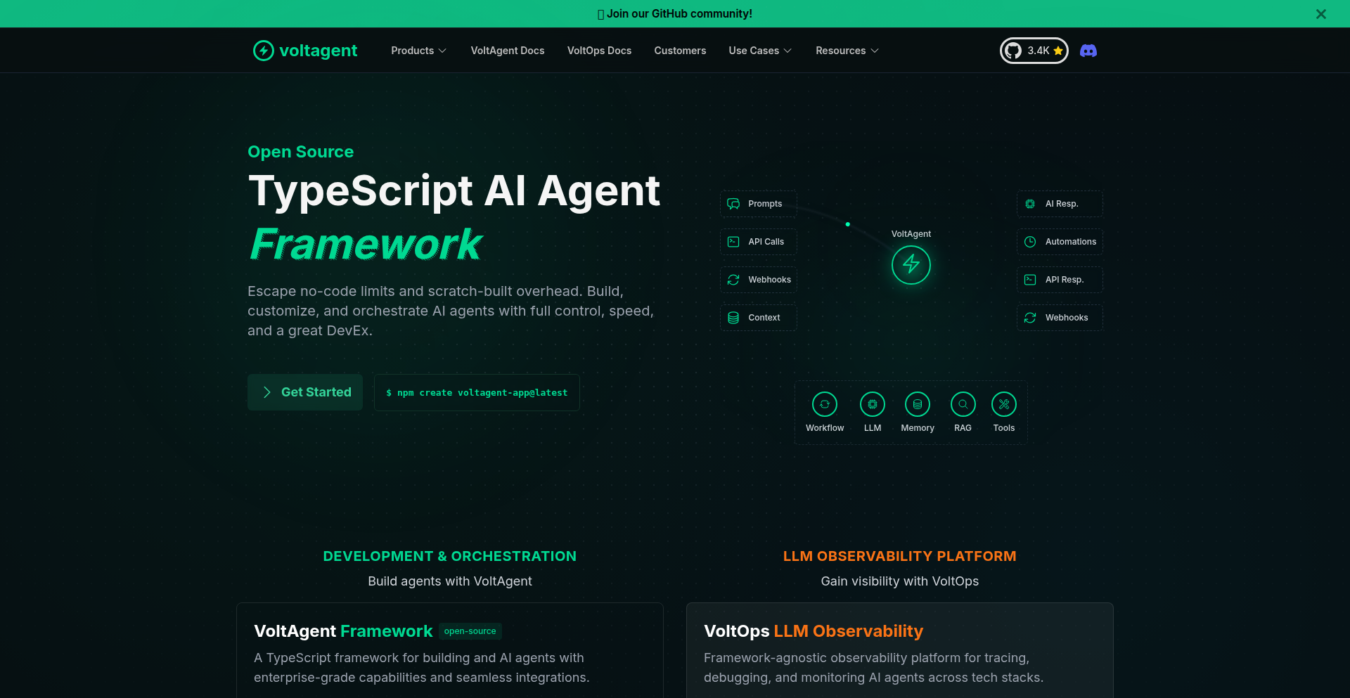 VoltAgent: TypeScript驱动のAIエージェント開発フレームワーク