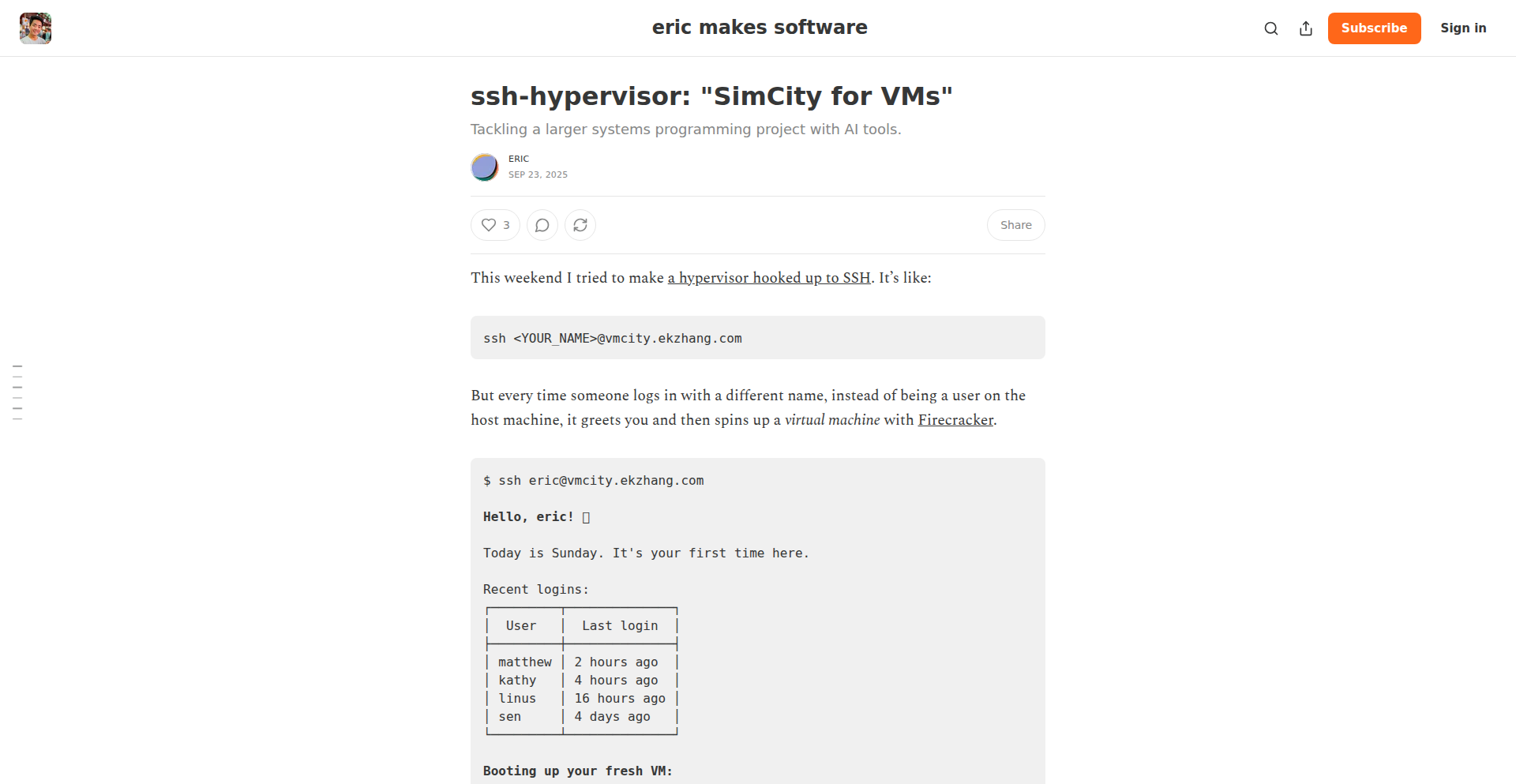 SSH-Hypervisor