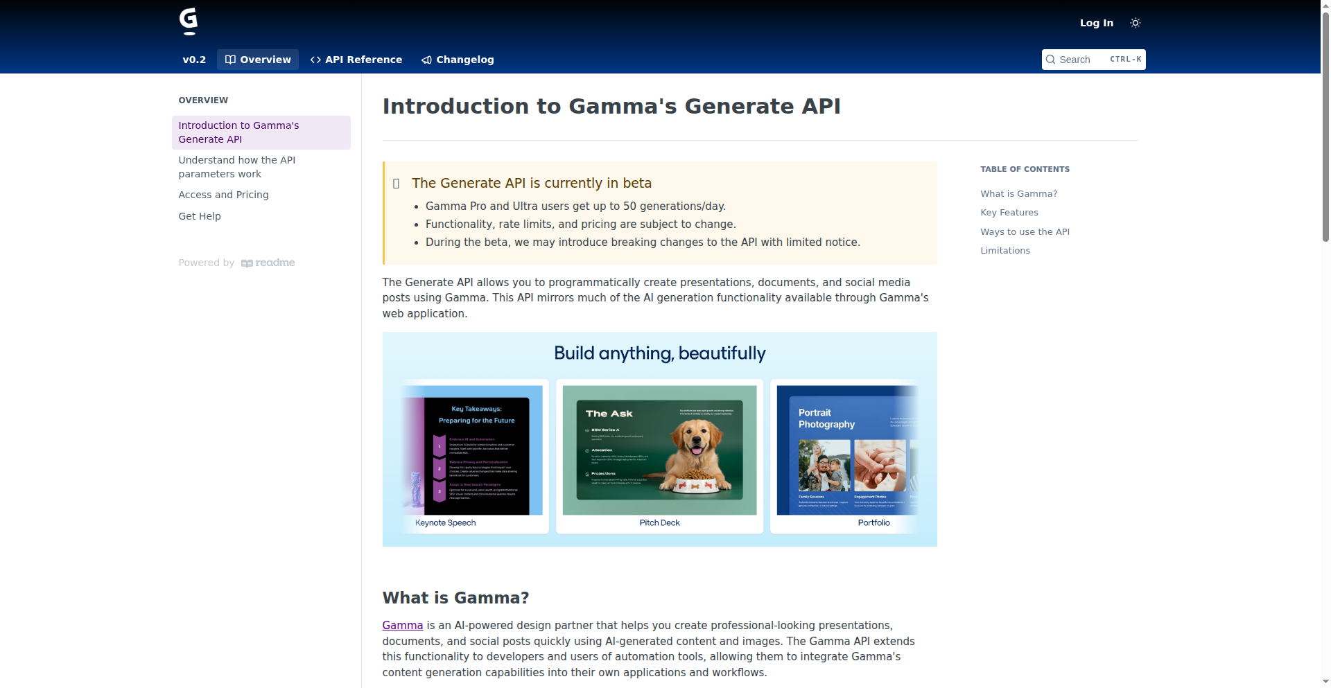 Gamma API: テキストからデザインされたコンテンツを自動生成する