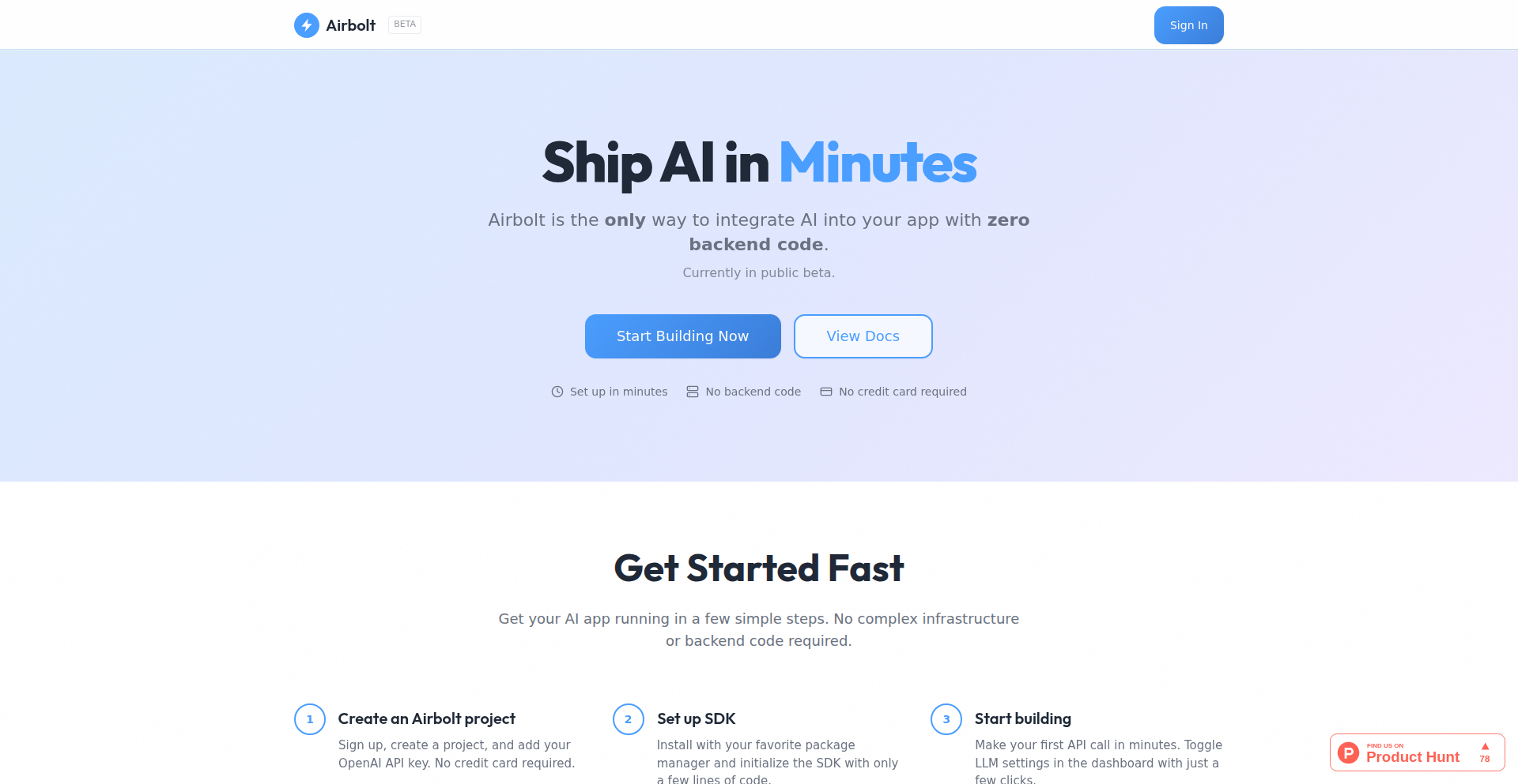 Airbolt: フロントエンドLLM連携のAPIゲートウェイ